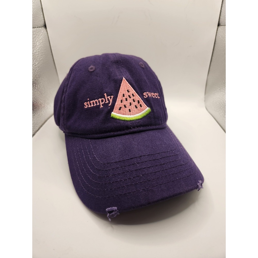 Simply Southern Simply Sweet Watermelon Purple‎ Hat Cap Strap Back Adjustable